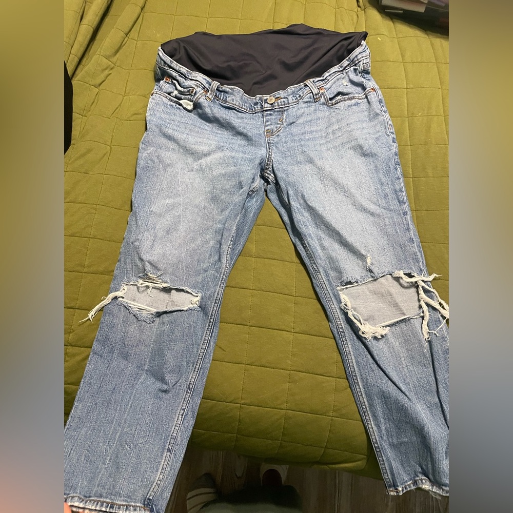 Abercrombie Maternity Ankle Straight Jean, SZ: 14S